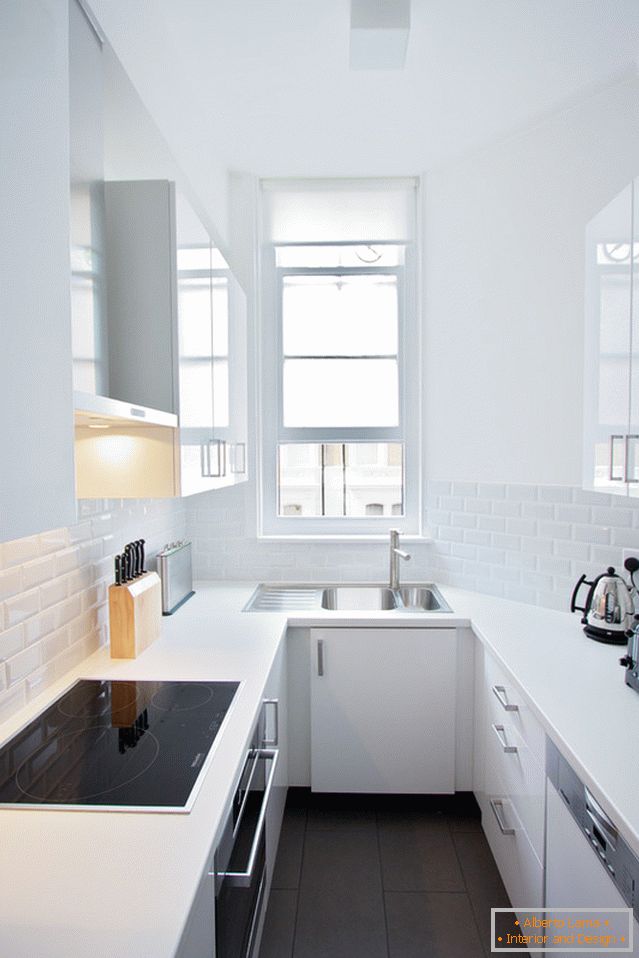 Aumentar o espaço da cozinha no estilo do minimalismo