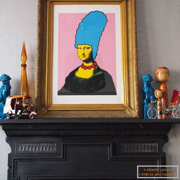 Foto: Mona Lisa e Marge Simpson, duas em uma.