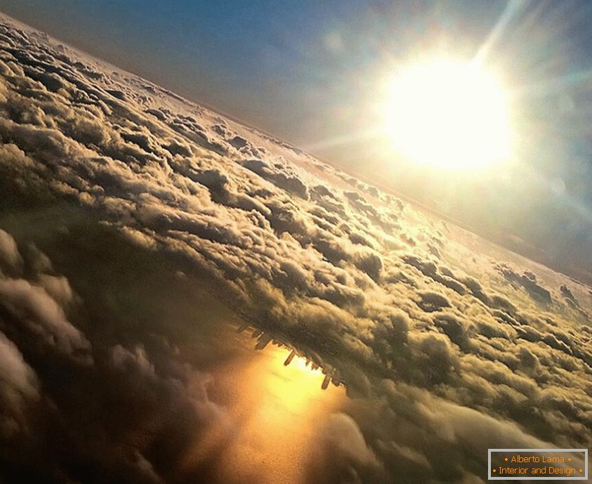 Chicago no reflexo do lago Michigan