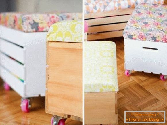 Mobiliário útil caseiro para crianças