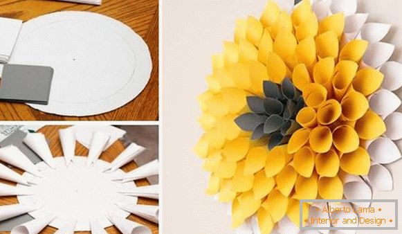 Como fazer uma coroa de outono em uma porta de papel