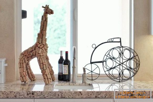 Girafa de rolhas de vinho
