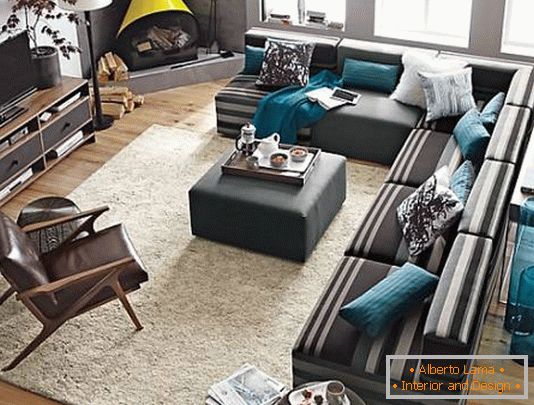 sofá modular elegante