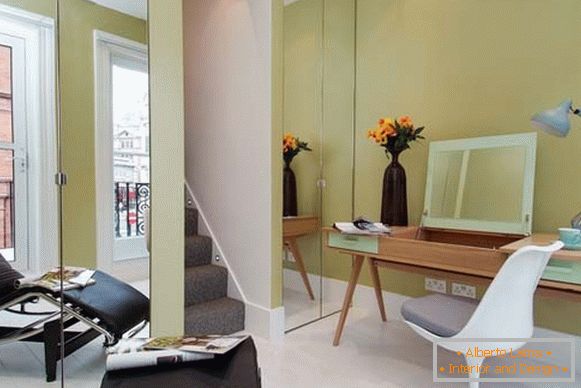 Design de interiores de um pequeno apartamento em Londres