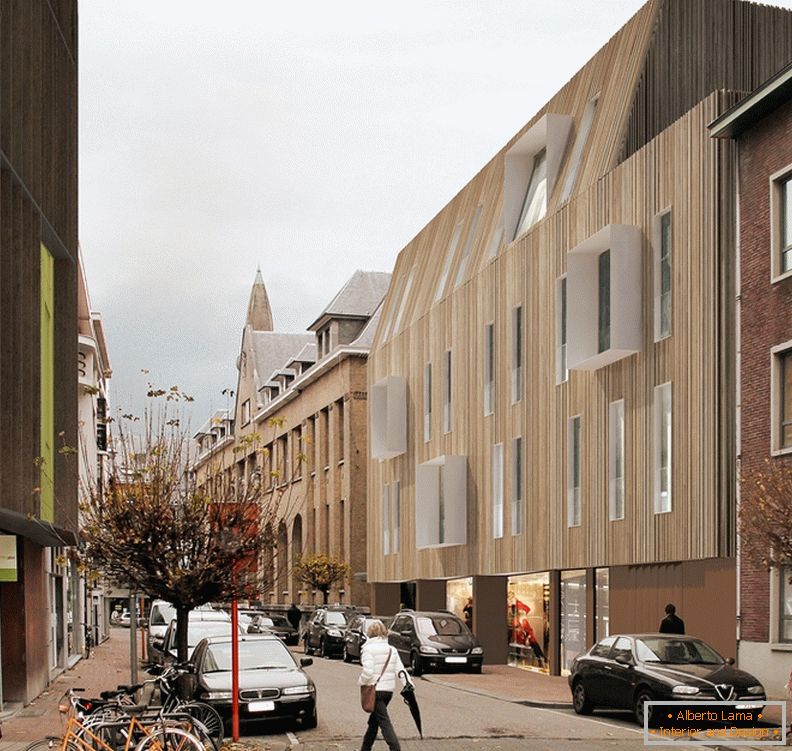 A2o Architecten, renovação da fachada do edifício público na Bélgica