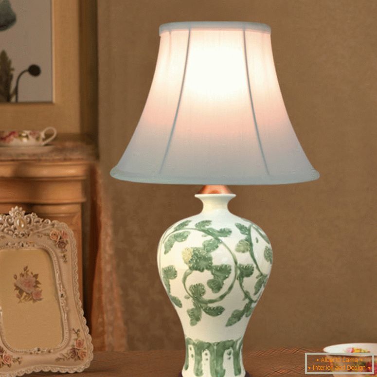 De estilo europeu-110-in-220-na-fonte de luz-pano-abajur-lâmpadas de cerâmica-quarto-porcelana mesa-lâmpada