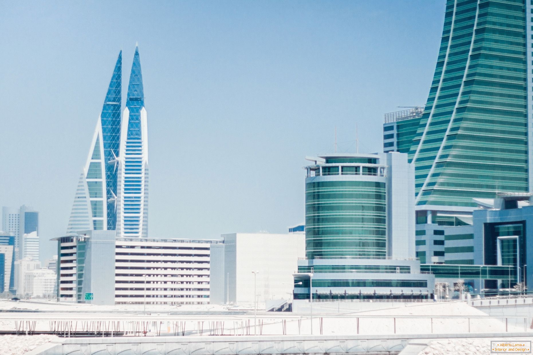 Arquitetura moderna do Bahrein