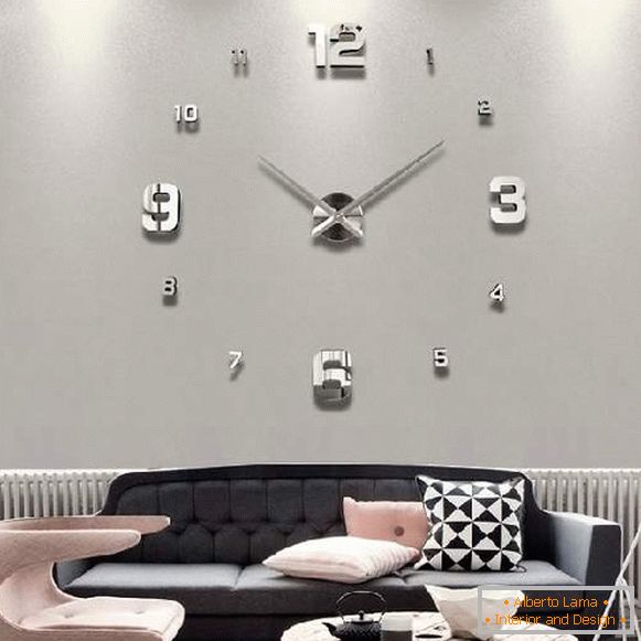 relógio de parede original para a sala de estar, foto 16