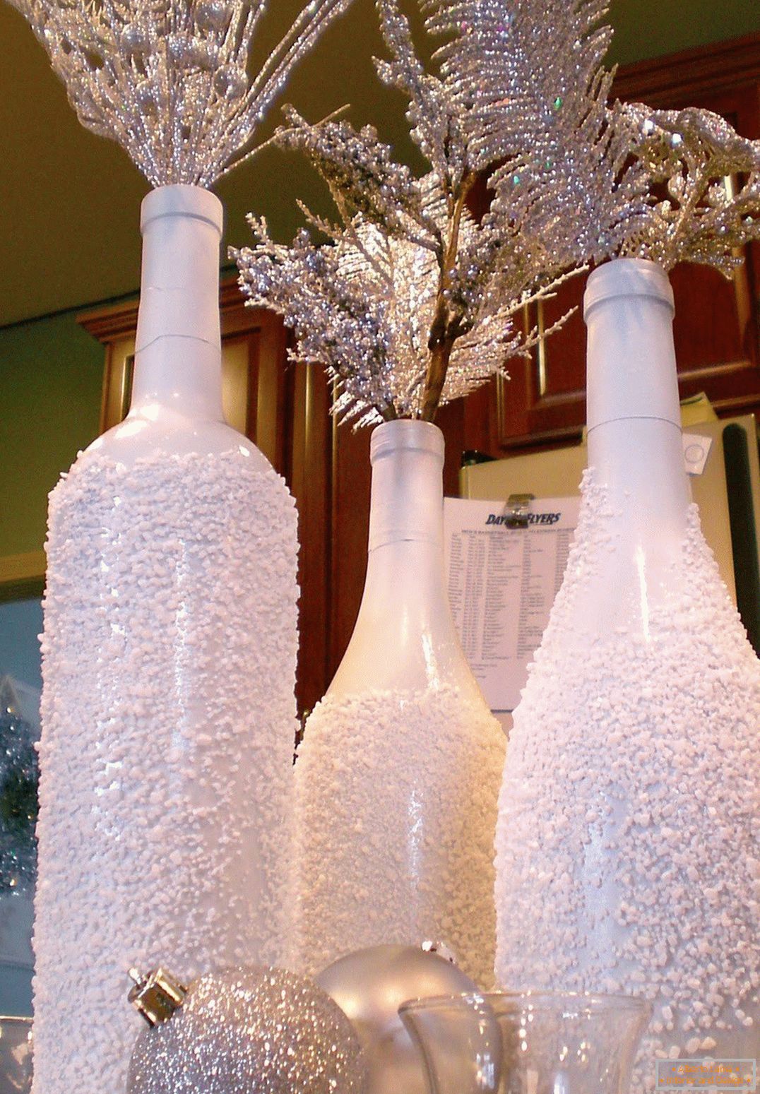 Decoração de Natal de garrafas