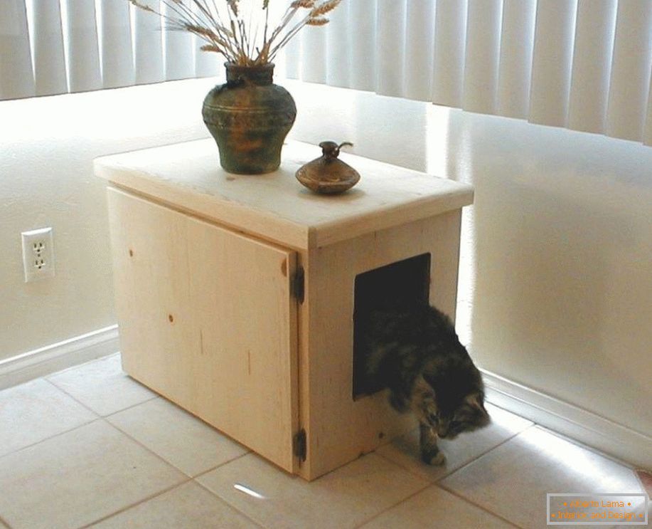 Casa de gato de caixas