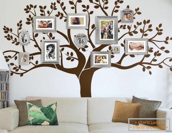 Árvore genealógica - adesivos para decoração de parede