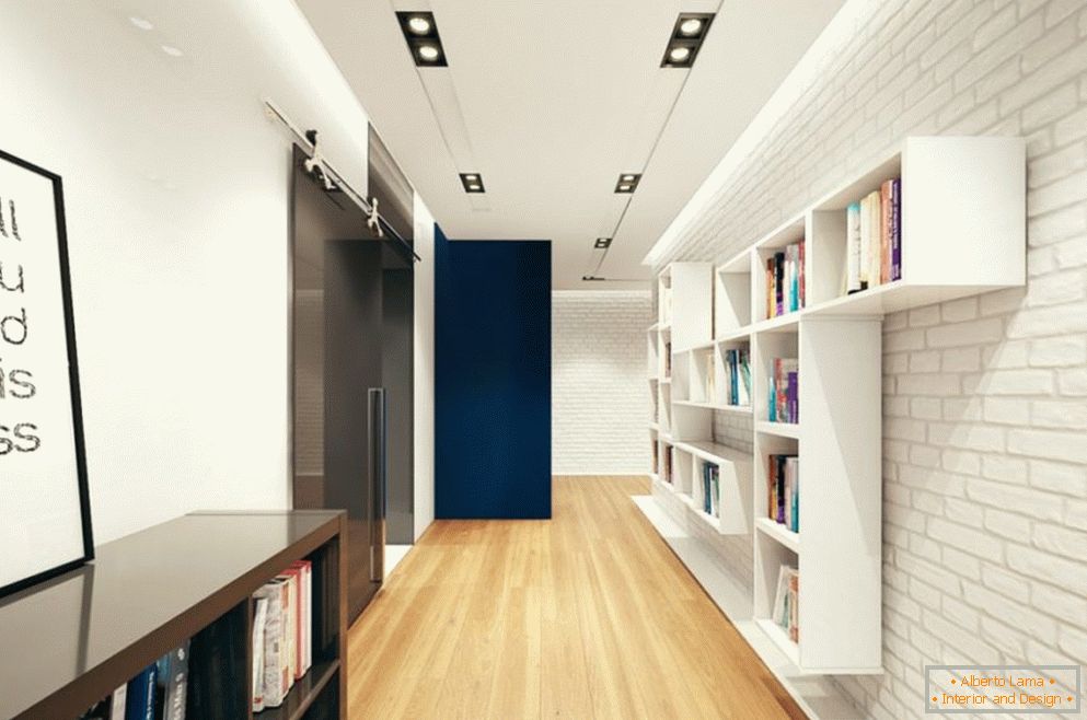 Design moderno do corredor