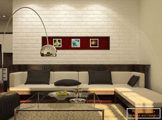 Design de interiores de um apartamento de um quarto em Khrushchevka no estilo do minimalismo
