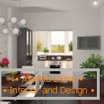 Belo design de cozinha