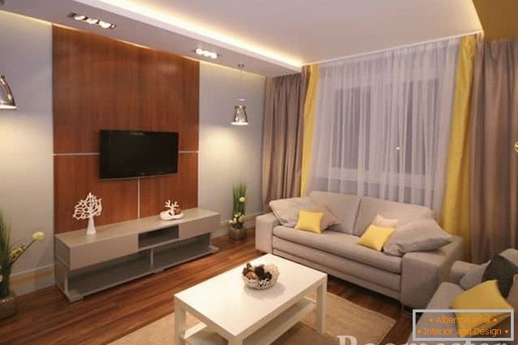 Sala de estar em estilo moderno