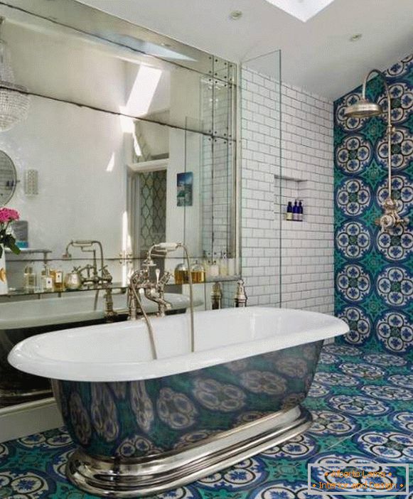 Projeto de banheiro com azulejos marroquinos