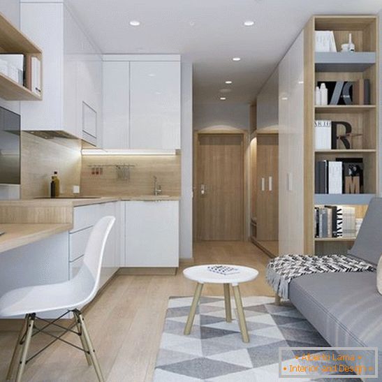 design de interiores de um apartamento de dois quartos, foto 4