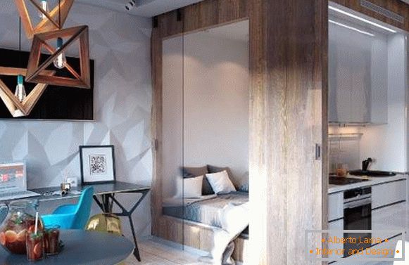 design de interiores de um pequeno apartamento de um quarto, foto 10