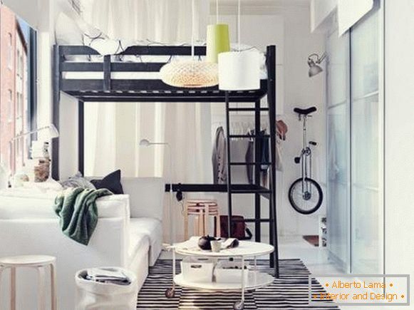 design de interiores de um pequeno apartamento de um quarto, foto 34