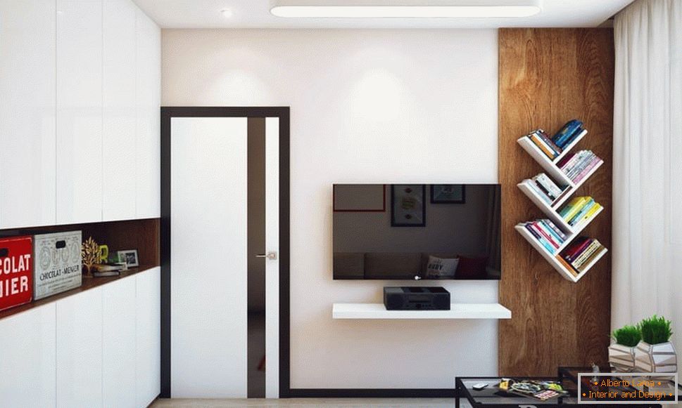 Interior no estilo do minimalismo