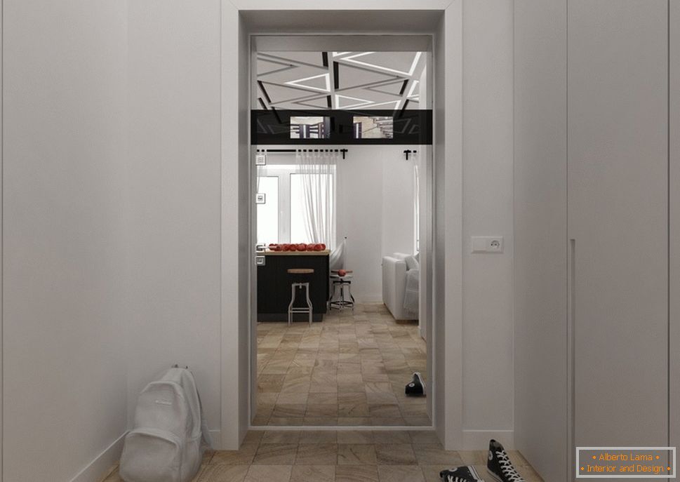 Apartamento com 30 m². m em preto e branco - фото 4