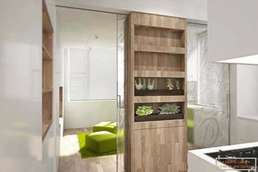 Transformador de design de apartamento: pequena cozinha