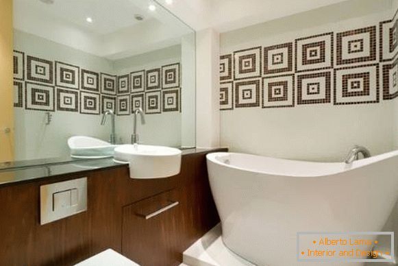 Design de uma casa de banho combinada no estilo de luxo