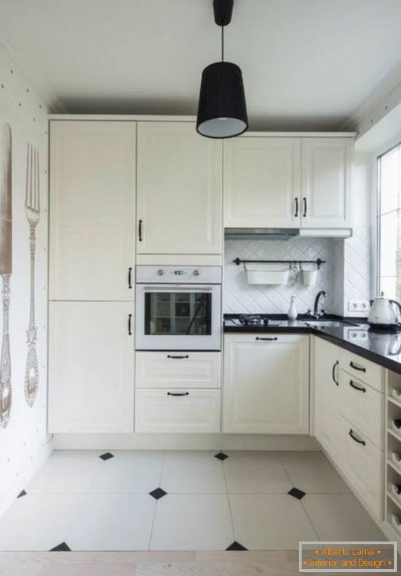 idéias de design de cozinha pequena, foto 6