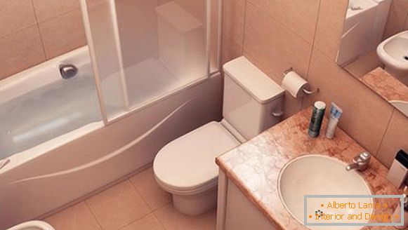 design de banheiro em pequenos apartamentos