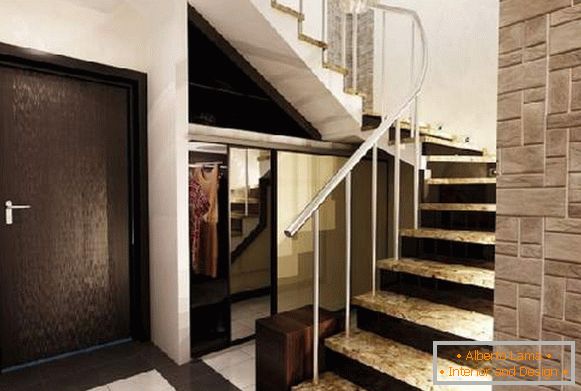 design de corredor com escadas, foto 18
