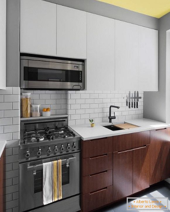 As melhores idéias para o design de uma pequena cozinha no apartamento Khrushchev