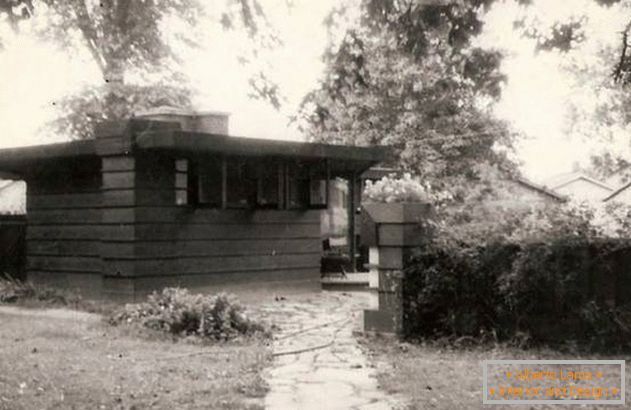 Projeto da mini-casa de Frank Lloyd, 1935