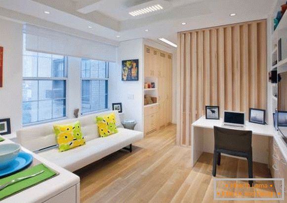 Belo design de um apartamento de um quarto de 40 m² foto