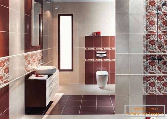 Design de azulejos no banheiro, foto 16
