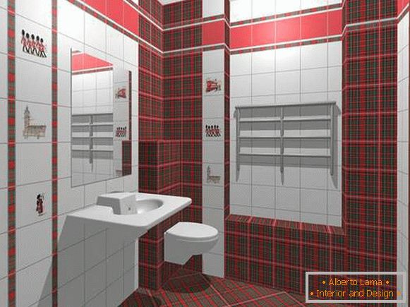 Design de azulejos no banheiro, foto 19