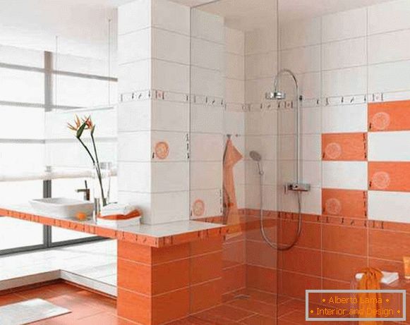 Design de azulejos no banheiro, foto 21