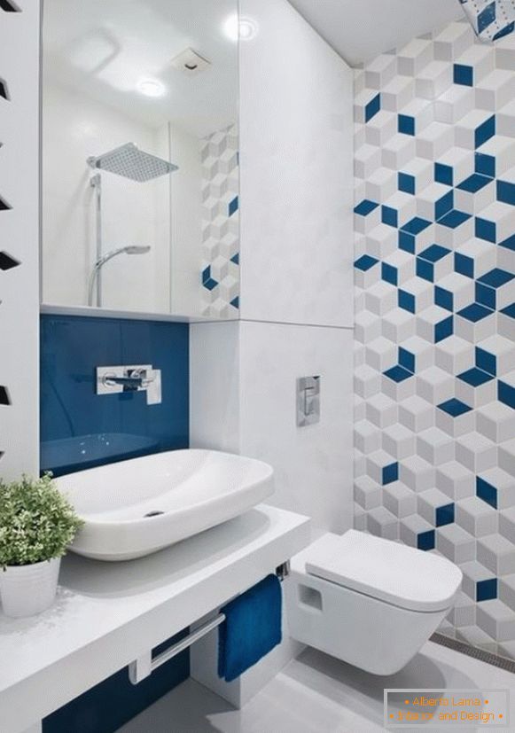 Design de azulejos no banheiro, foto 23