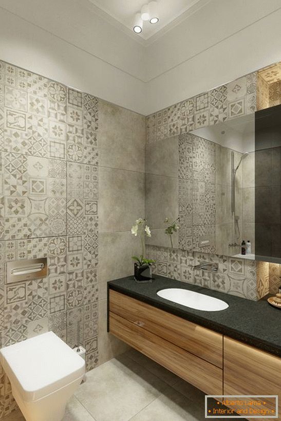 Design de azulejos no banheiro, foto 22
