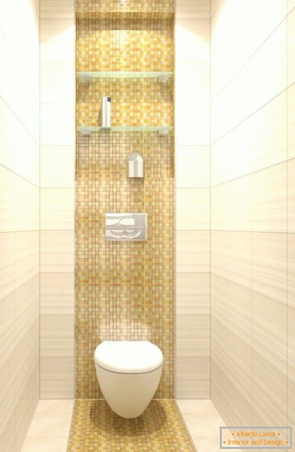 Azulejo em pequena foto de design de banheiro 9