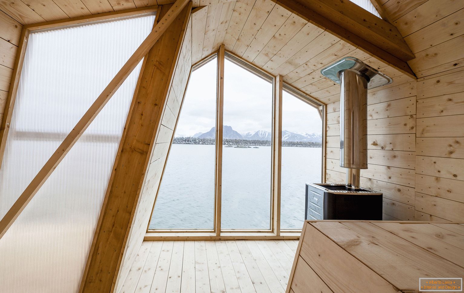 Projeto de um pavilhão de pesca na Noruega