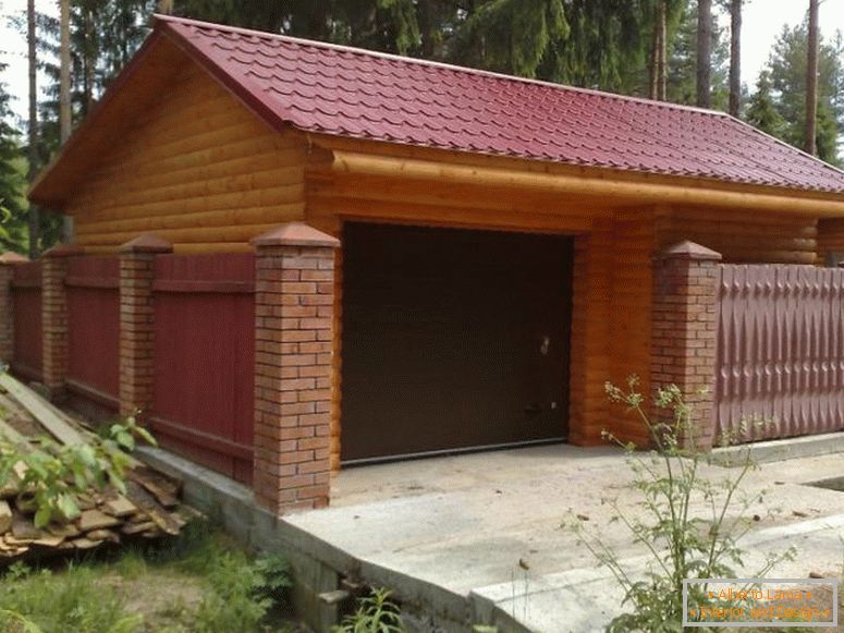 Garagem на участке 8 соток