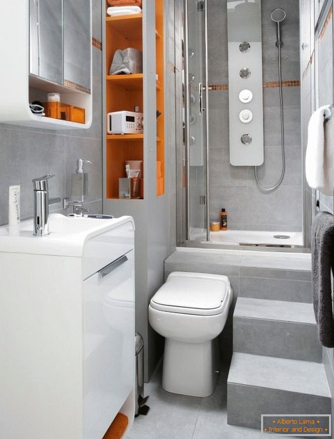 Design de casa de banho de alta tecnologia