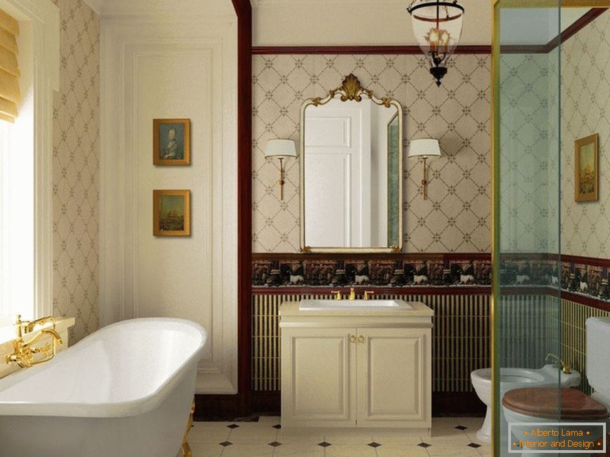 Casa de banho em estilo barroco