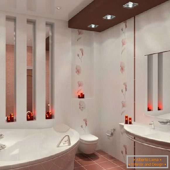 design de casas de banho, combinado com uma foto de banheiro, foto 1
