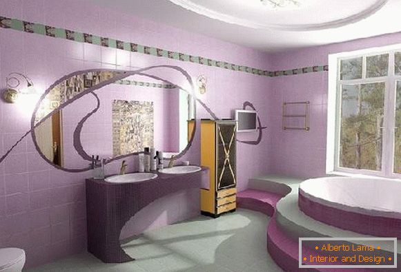 design de banheiro com vaso sanitário, foto 32