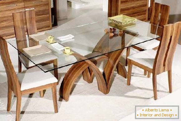 mesa de jantar de vidro designer, foto 17