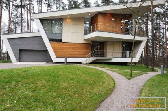 Construindo uma casa no estilo da alta tecnologia - ideias para design