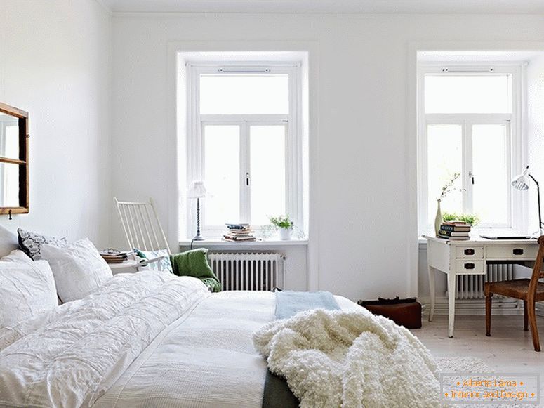 Interior de um apartamento moderno na Suécia