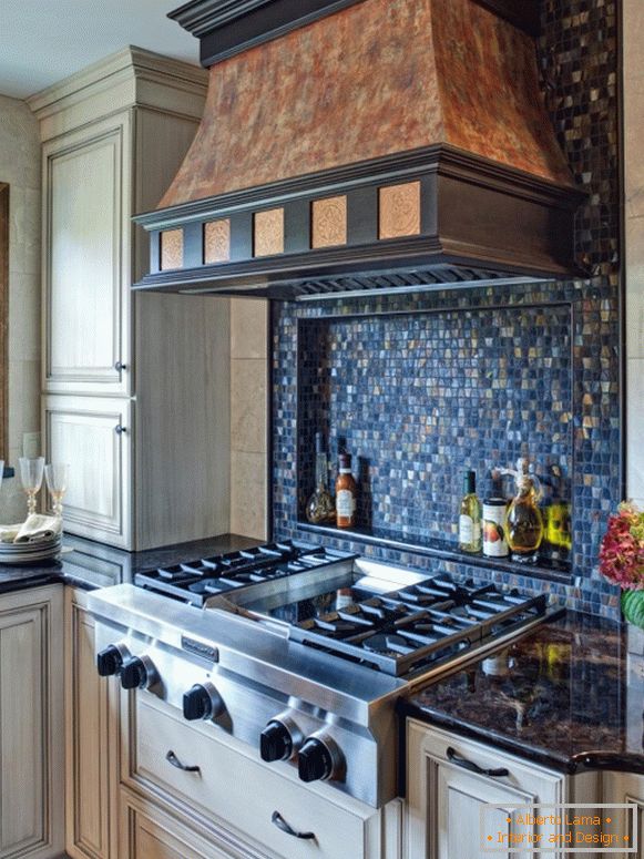 Avental de cozinha com mosaicos