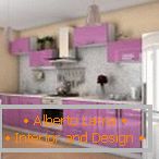 Design clássico de cozinha roxa